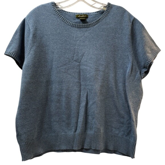 Eddie Bauer Sweater Size XXL Blue 100% Cotton Preppy Short Sleeve Austra… - Picture 1 of 7